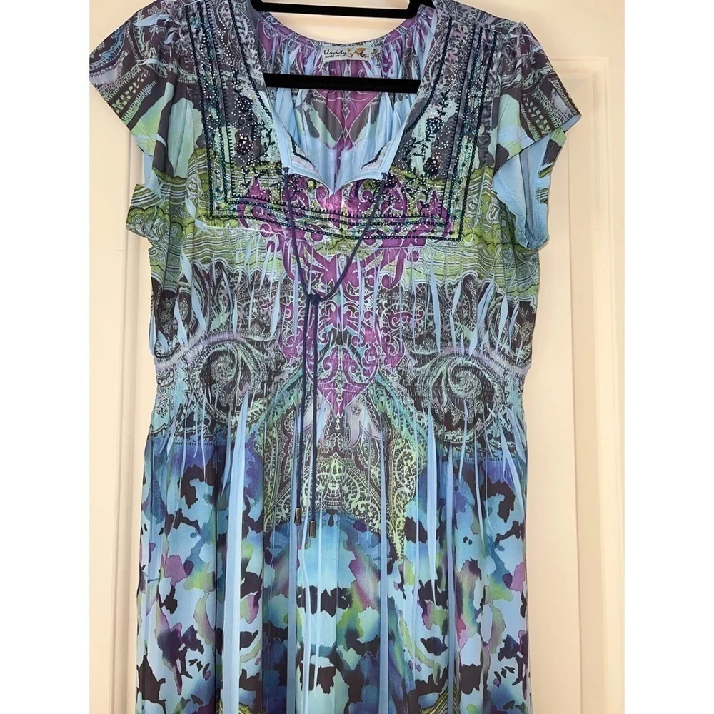 Unity WORLD WEAR EMBELLISHED DRESS - SIZE M